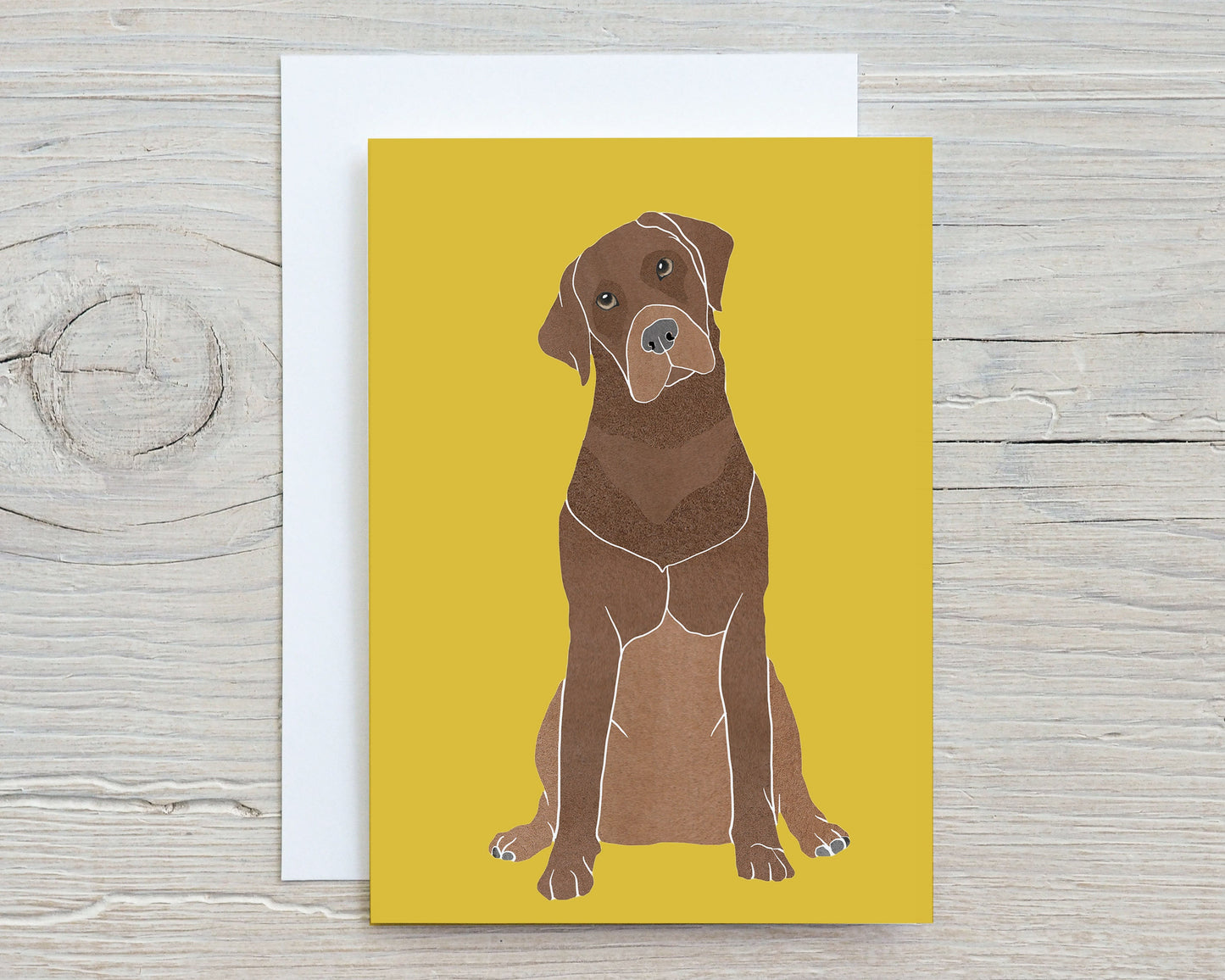 Adorable Dogs Note Cards, Modern Minimalist Art, Small Breed and Large Breed