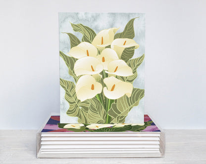 Art Deco Calla Lily Note Card Set