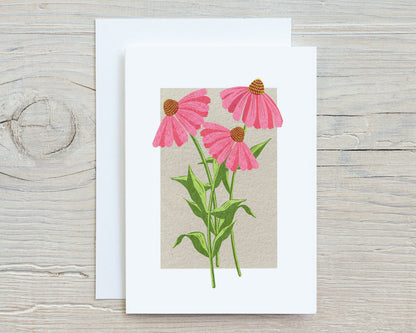 Botanical Flowers and Herbs Note Card Set, Medicinal Plants, Wildflowers