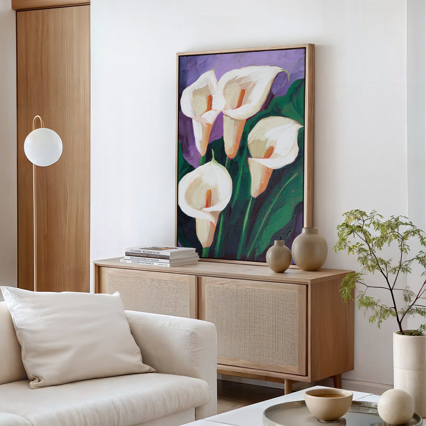 Four Calla Lilies Fine Art Print
