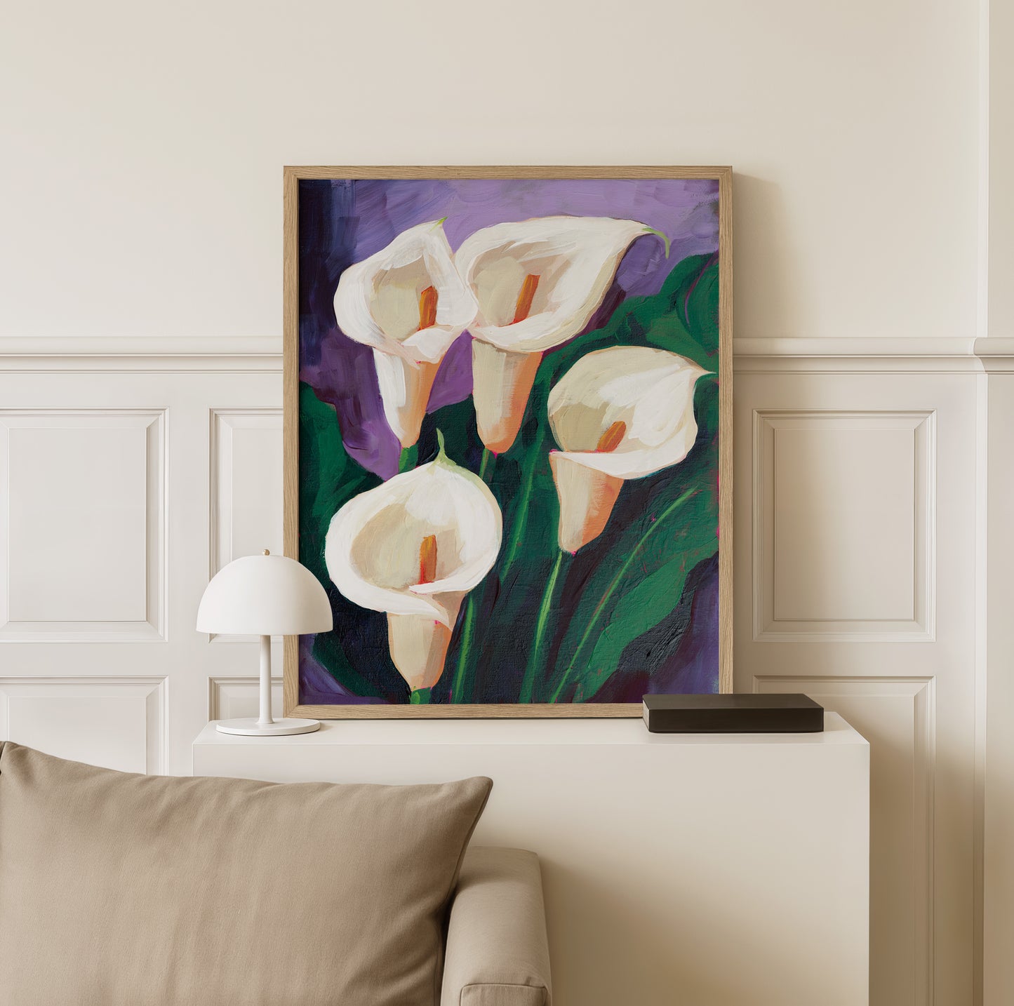Four Calla Lilies Fine Art Print