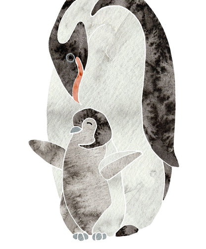 Mother and Baby Animals Art Prints, Nursery Decor, Set of 6