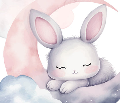 Dreamy and Sleepy Nursery Art Prints - Set of 3-Moon and Stars