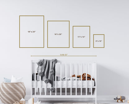 Dreamy and Sleepy Nursery Art Prints - Set of 3-Moon and Stars