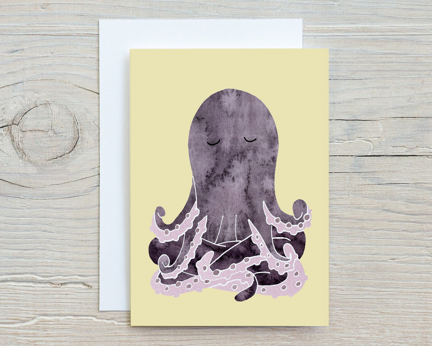 Yoga Animal Note Cards: Meditating Animal Art, Set of 6