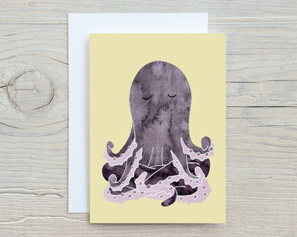 Yoga Animal Note Cards: Meditating Animal Art, Set of 6