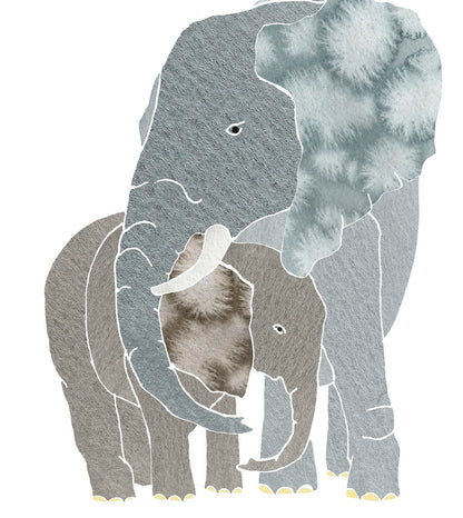Mother and Baby Animals Art Prints, Nursery Decor, Set of 6