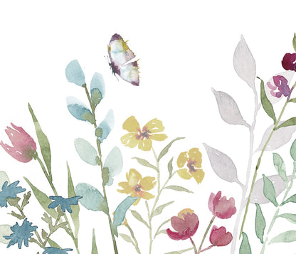 Watercolor Wildflowers Set of 3 Nursery Prints, Boho Nursery, Botanical Art