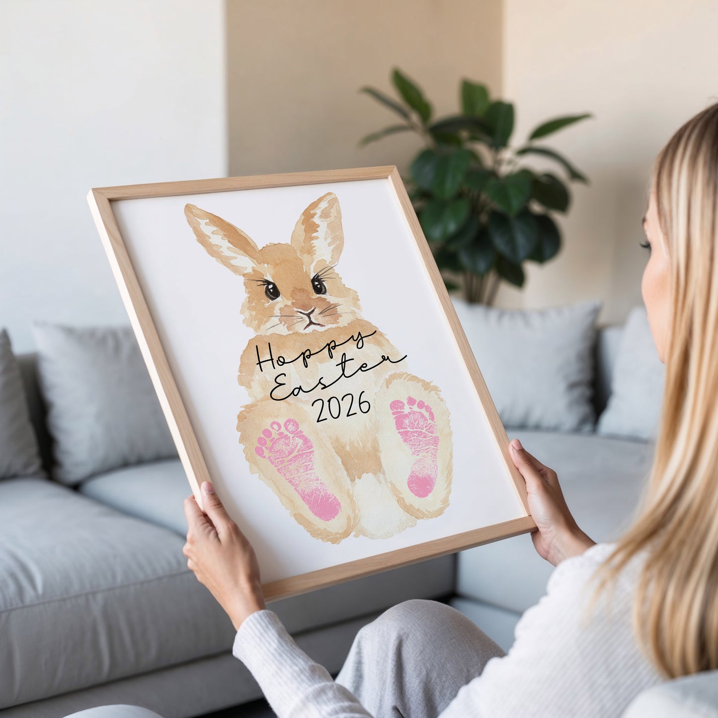 Easter Footprint Craft Bundle Printable (6 Designs) + Coloring Pages, Baby & Toddler Handprint Art, Easter Activity for Kids, Instant Download