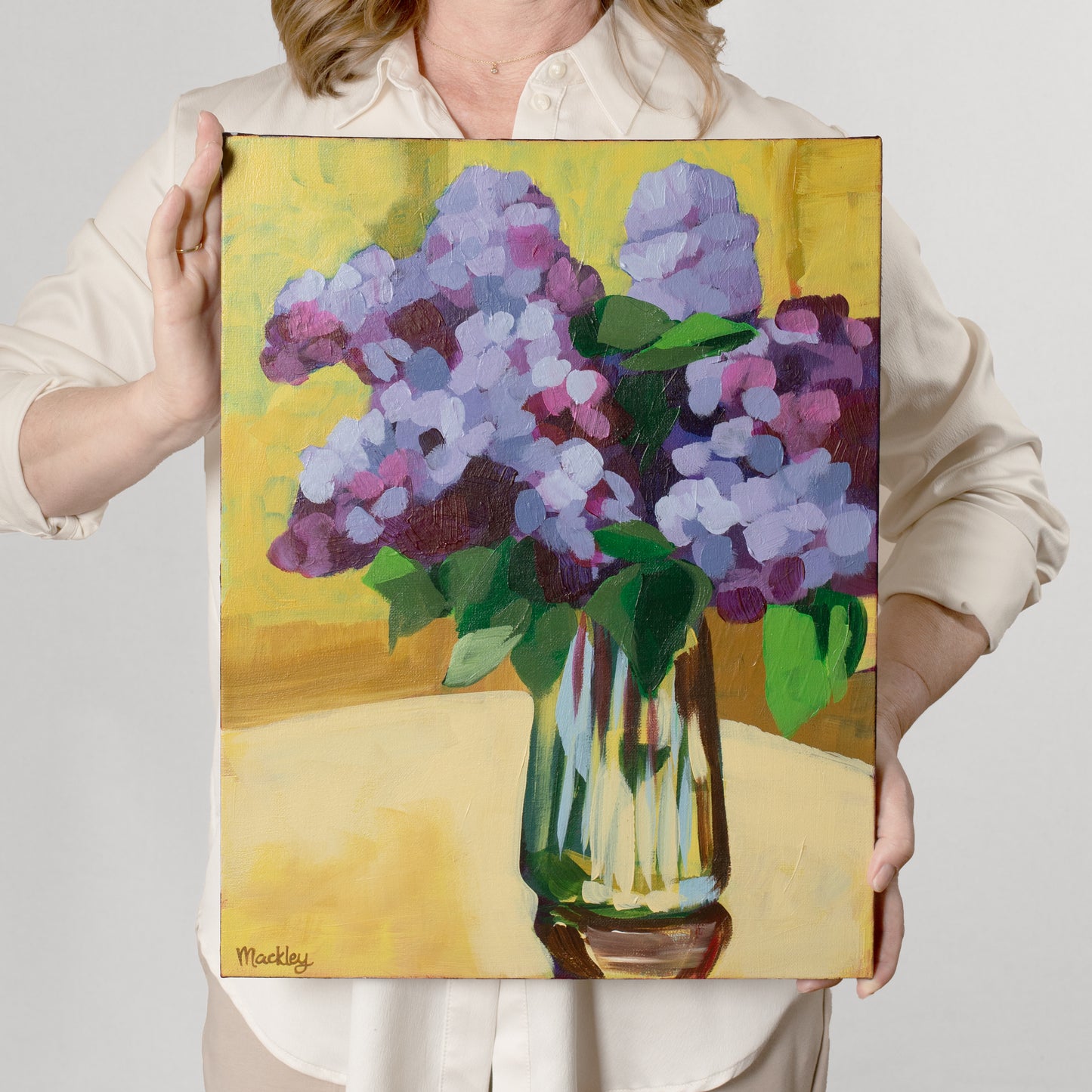 "Lilacs in Afternoon Light"