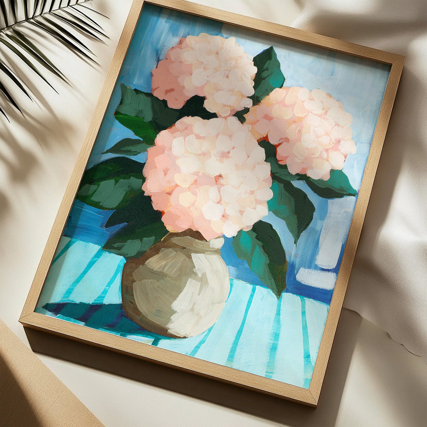 Peach Hydrangeas Fine Art Print