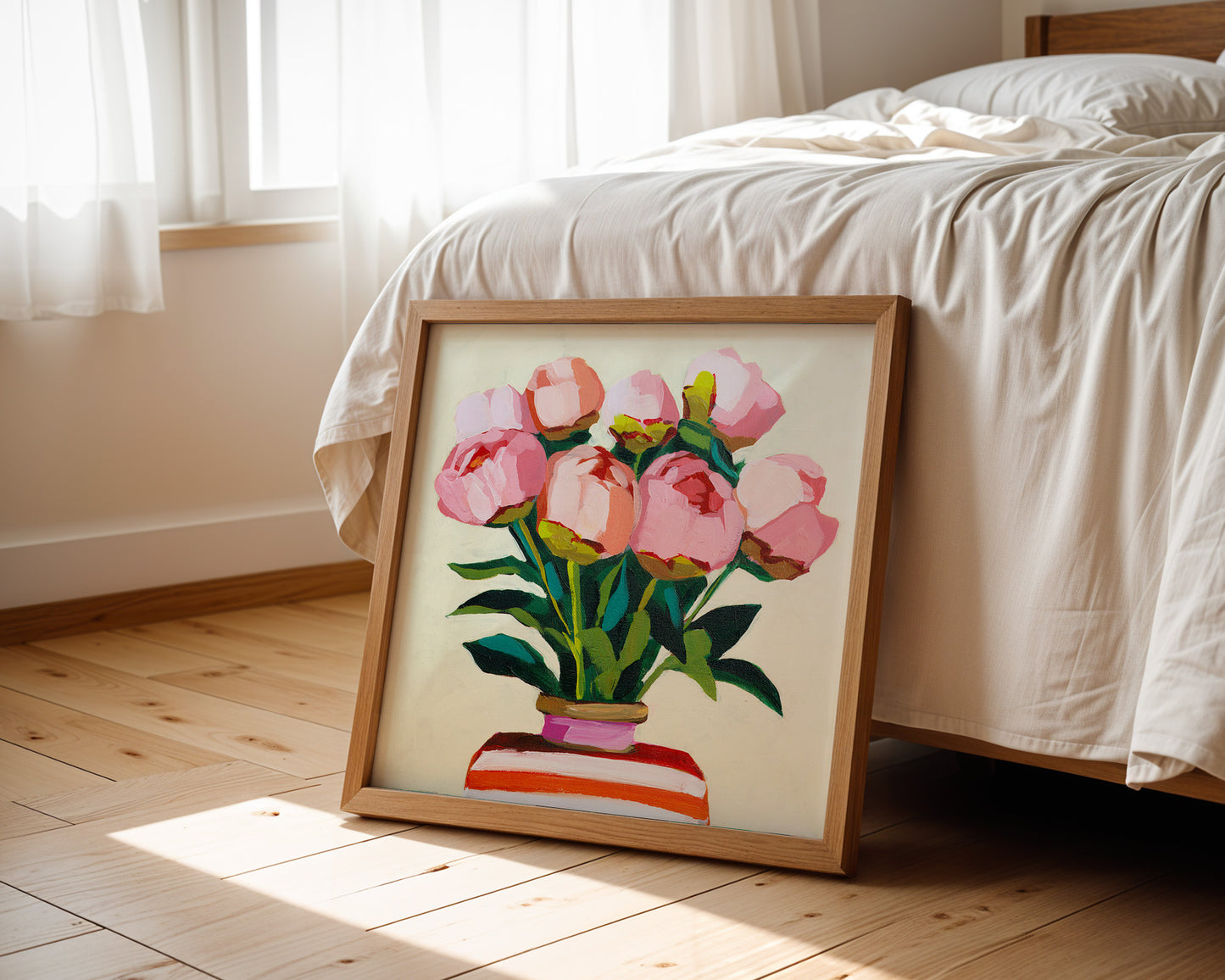 Peony Buds in Portofino Vase Fine Art Print