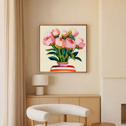 Peony Buds in Portofino Vase Fine Art Print