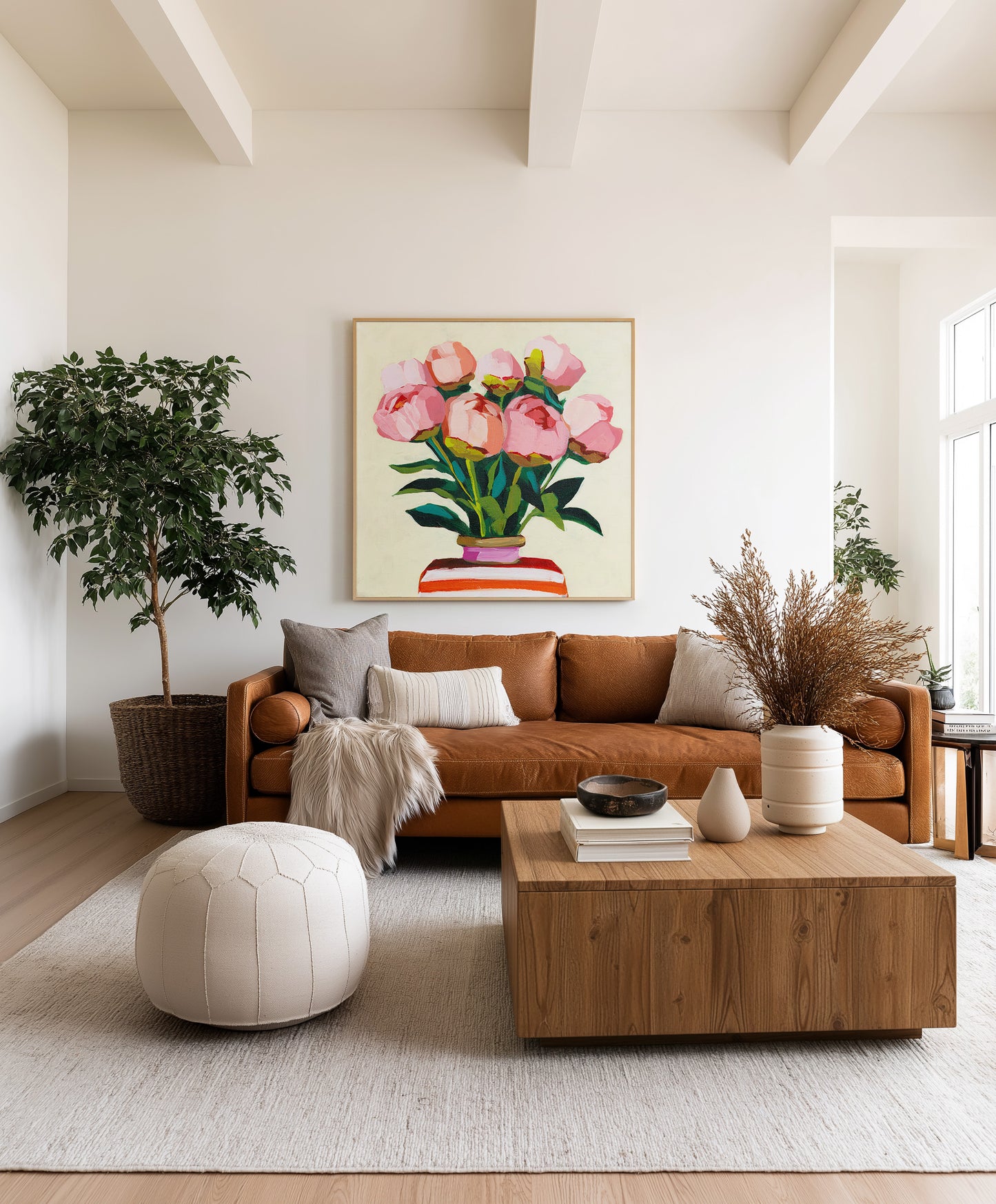 Peony Buds in Portofino Vase Fine Art Print