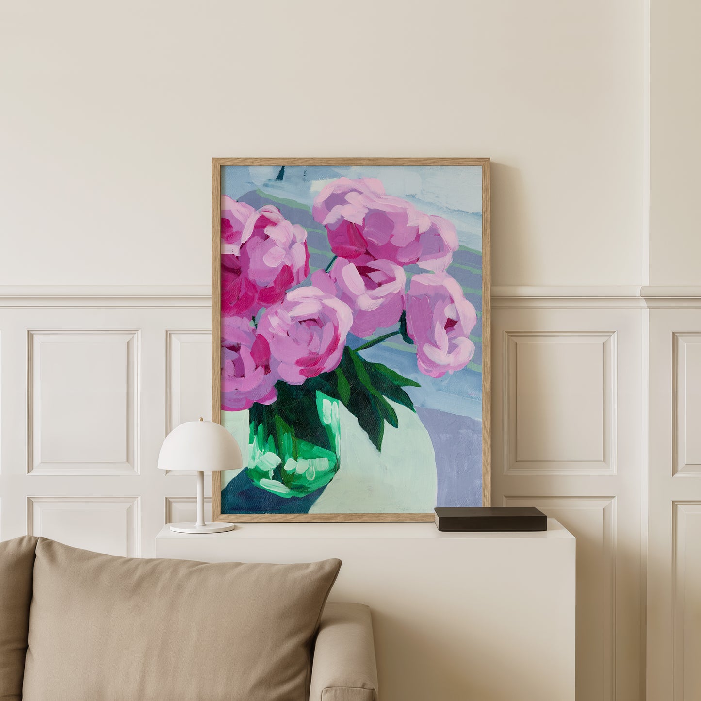 Pink Peonies in Morning Light Fine Art Print