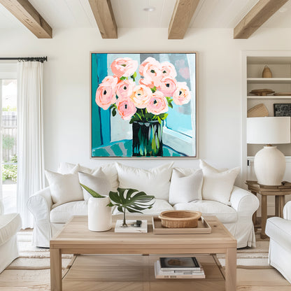 Ranunculus Rainy Day Fine Art Print