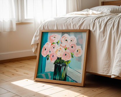 Ranunculus Rainy Day Fine Art Print