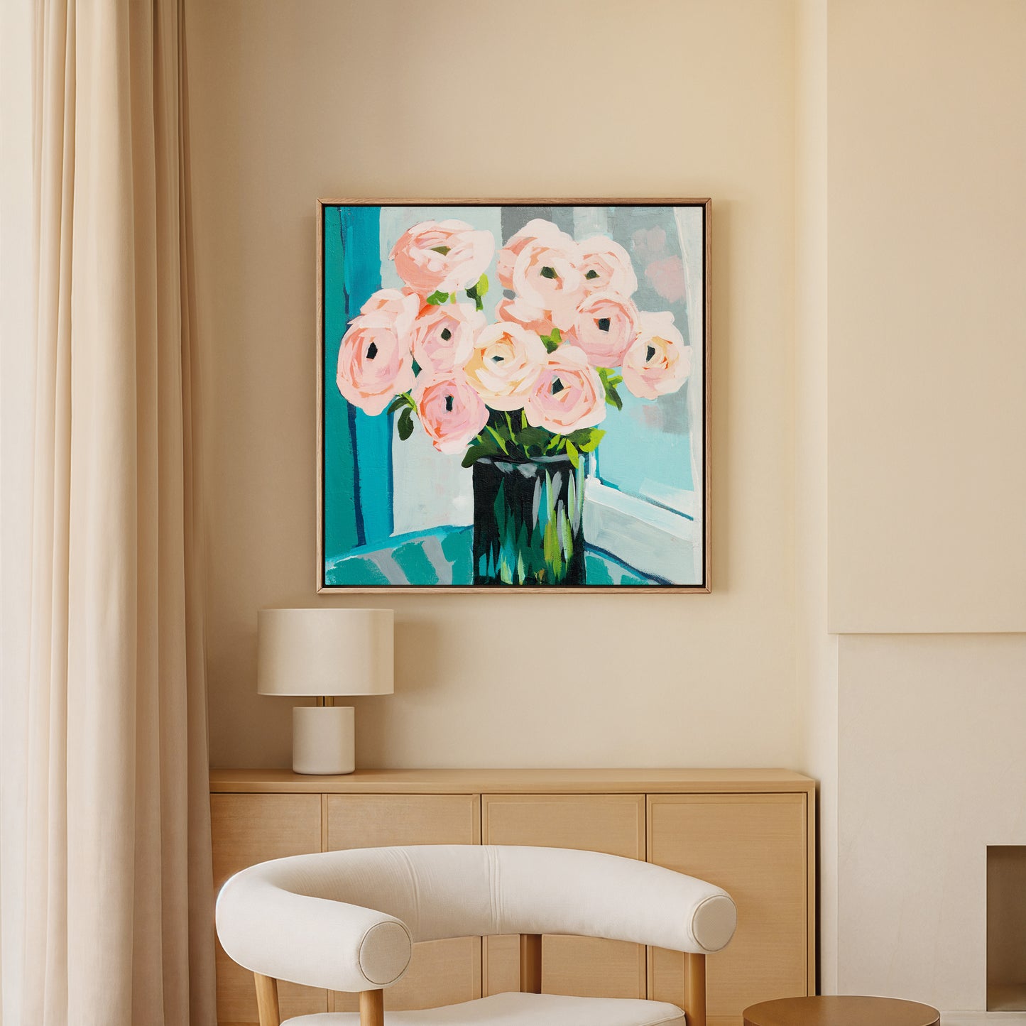 Ranunculus Rainy Day Fine Art Print