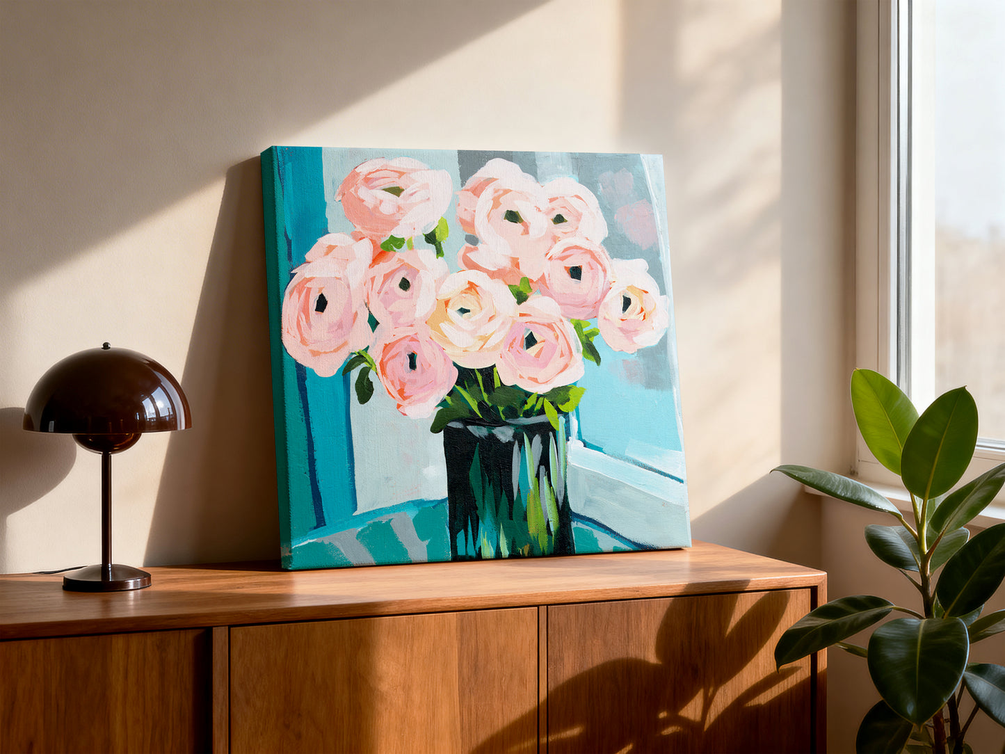 Ranunculus Rainy Day Fine Art Print