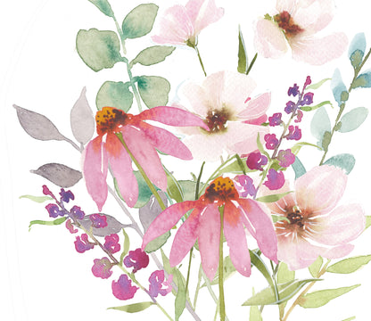 Personalized Wildflower Monogram Nursery Art – Set of 3