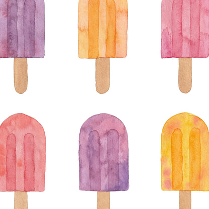 Rainbow, Watermelon, Popsicle Watercolor Prints, Nursery Wall Art