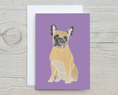 Adorable Dogs Note Cards, Modern Minimalist Art, Small Breed and Large Breed
