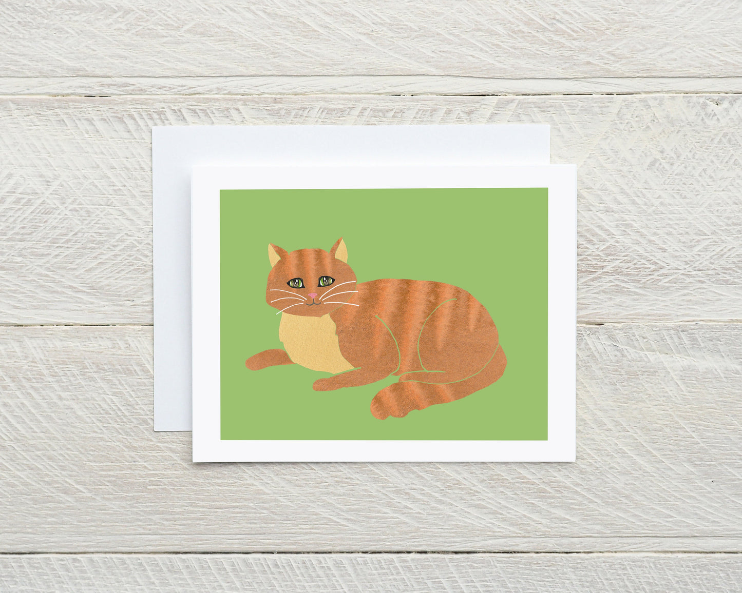 Whimsical Cat Note Cards, Colorful Modern Art, Set of 6