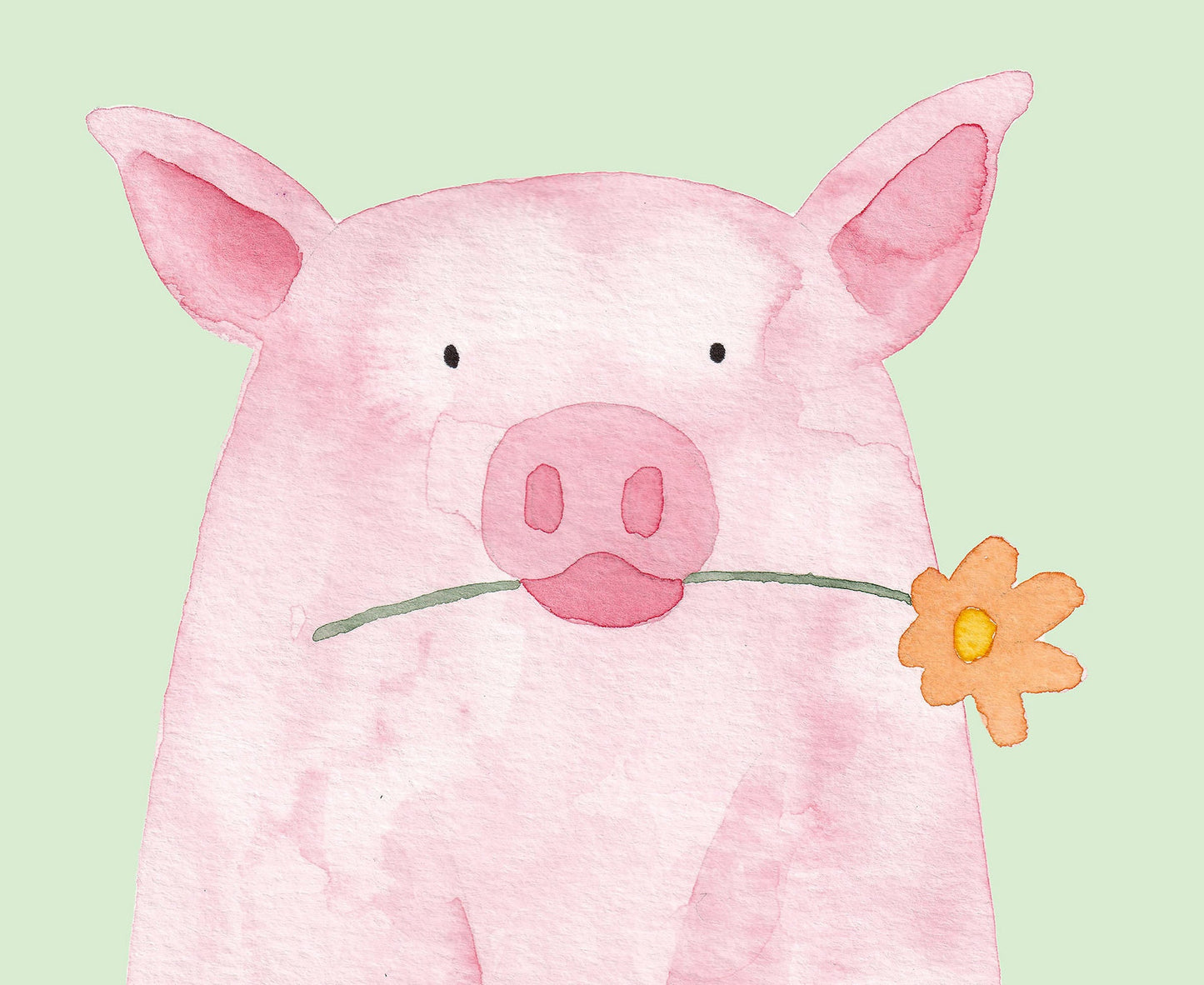 Choose 3 Watercolor Animal Prints, Nursery Decor, Farm Animals