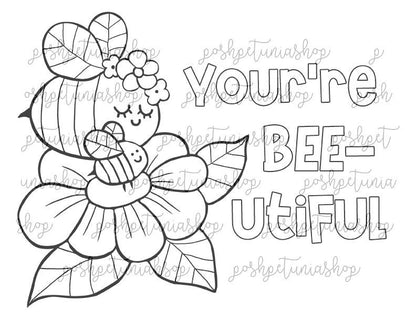 Mother's Day Coloring Pages, DIY Gift, Printable