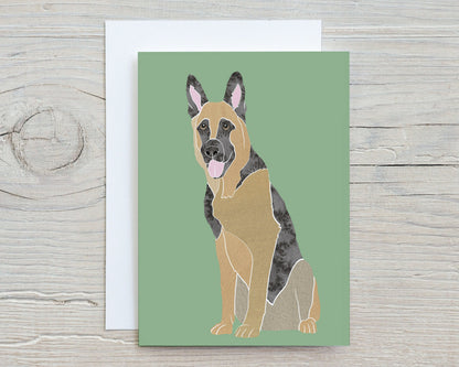 Adorable Dogs Note Cards, Modern Minimalist Art, Small Breed and Large Breed