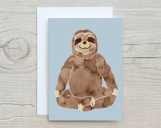 Yoga Animal Note Cards: Meditating Animal Art, Set of 6