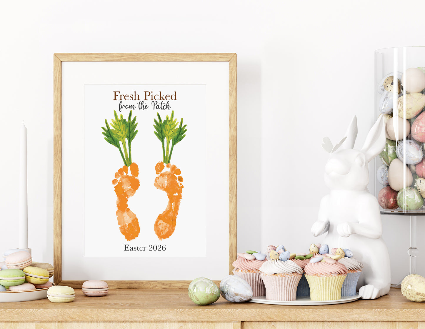 Easter Footprint Craft Bundle Printable (6 Designs) + Coloring Pages, Baby & Toddler Handprint Art, Easter Activity for Kids, Instant Download
