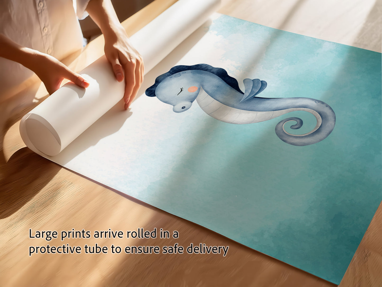 Serene Sea Creatures Nursery Art Prints