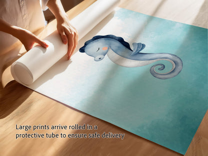 Serene Sea Creatures Nursery Art Prints
