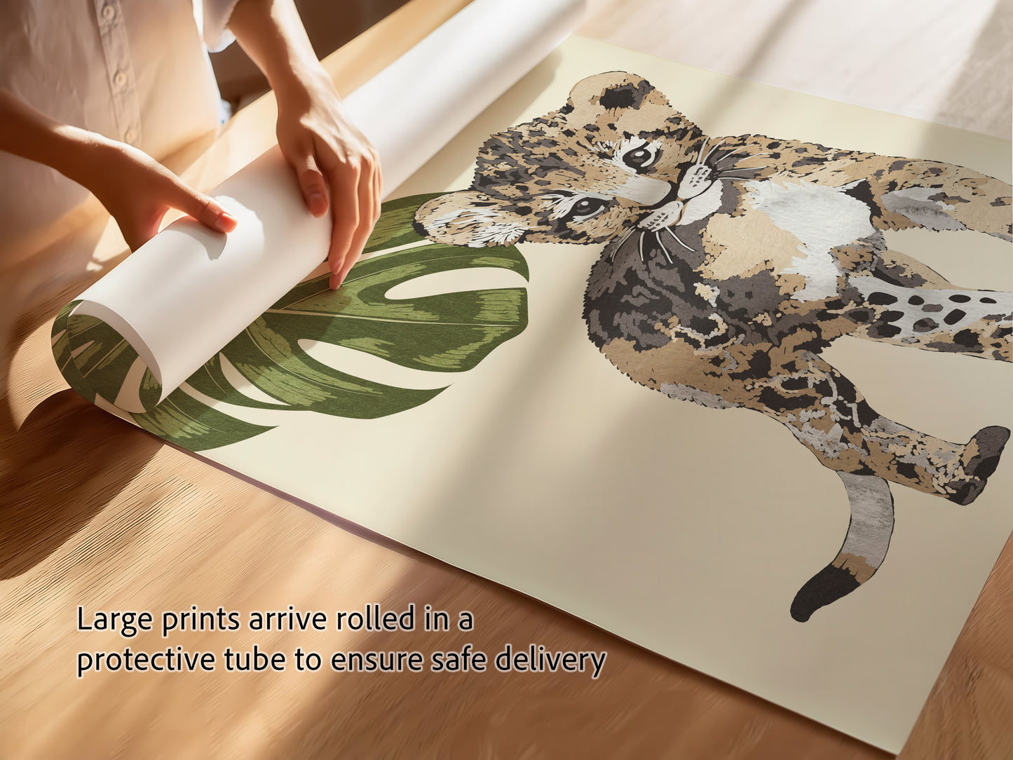 Baby Safari Animals Nursery Art Prints, Wood Cut Style